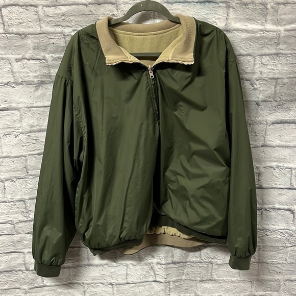 Wedge Golf And Beyond Reversible Jacket Size XL 1/4 Zip Front Windbreaker fleece - Picture 1 of 10